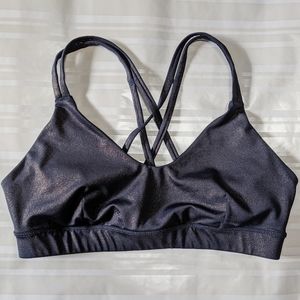 Joy lab navy shimmer sports bra